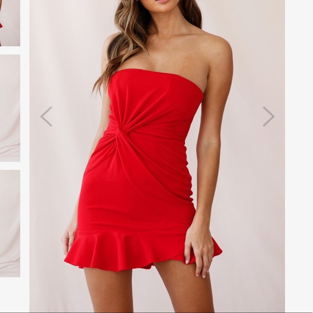 Selfie Leslie Prom Queen Bandeau Mini Dress - Picture 1 of 7